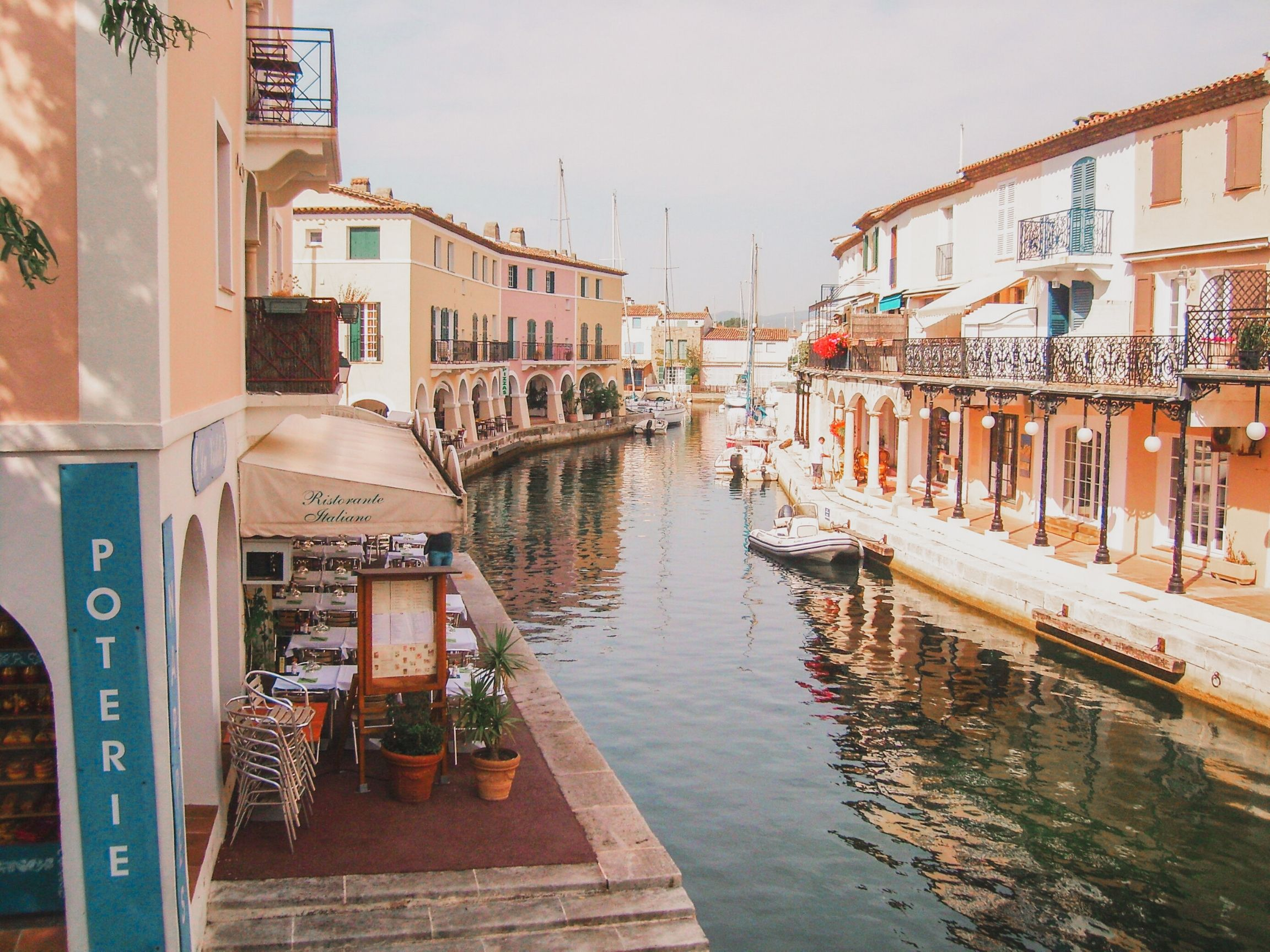 Water canals in Port Grimaud, France