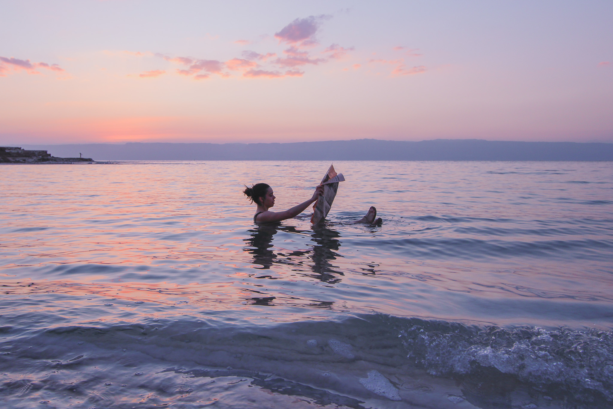 Floating in the Dead Sea is one of the Top Things to do in Jordan