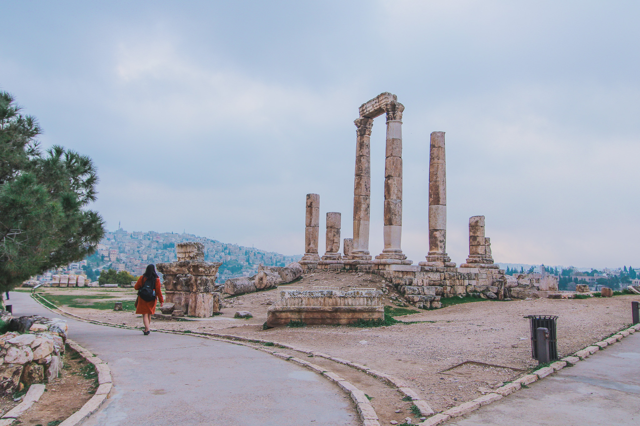 Temple of Hercules in Amman Citadel is a very popular structure in Amman, the capital of Jordan. Amman is one of the top places to visit in Jordan