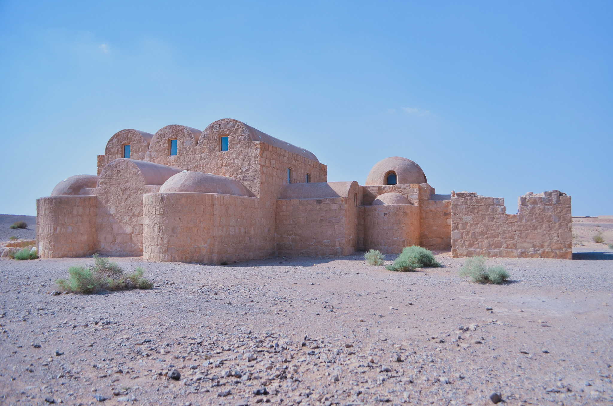 Qusair Amra, a desert castle in Jordan