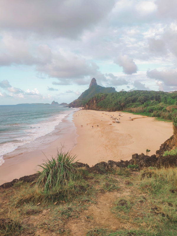 Guide to Fernando de Noronha Beaches - View to Praia da Cacimba do Padre and further beaches (Praia do Quixabinha and Praia do Bode)