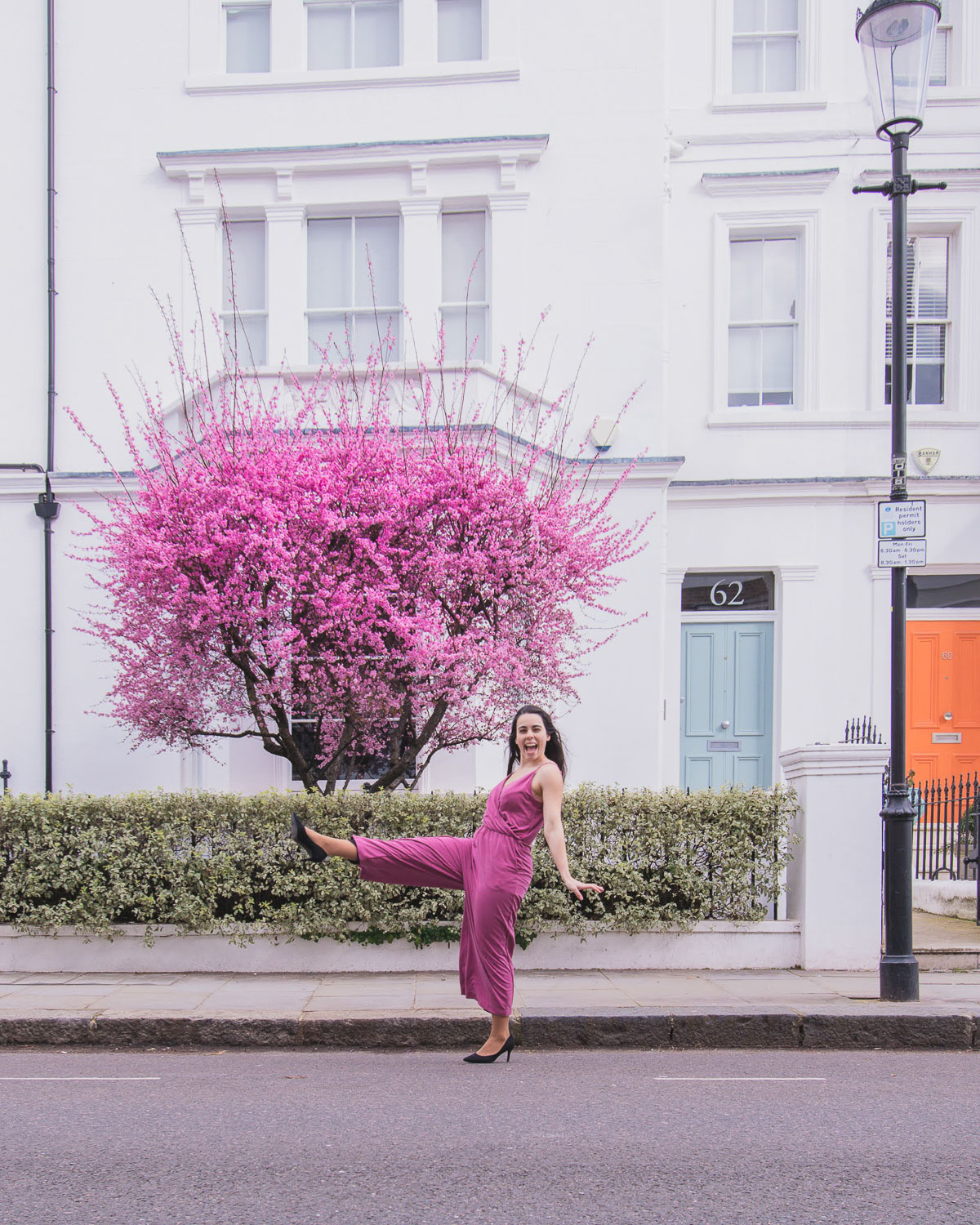 where to find cherry blossoms in London - 62 Portland Road
