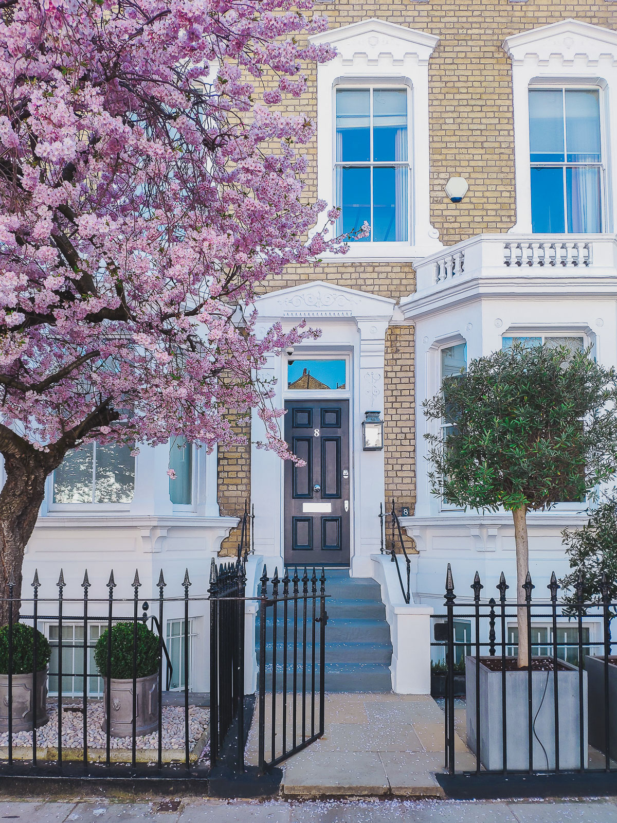 where to find cherry blossoms in London - 8-9 Glebe Place