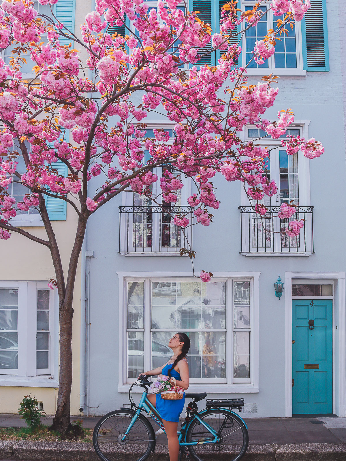 where to find cherry blossoms in London - Blithfield Street
