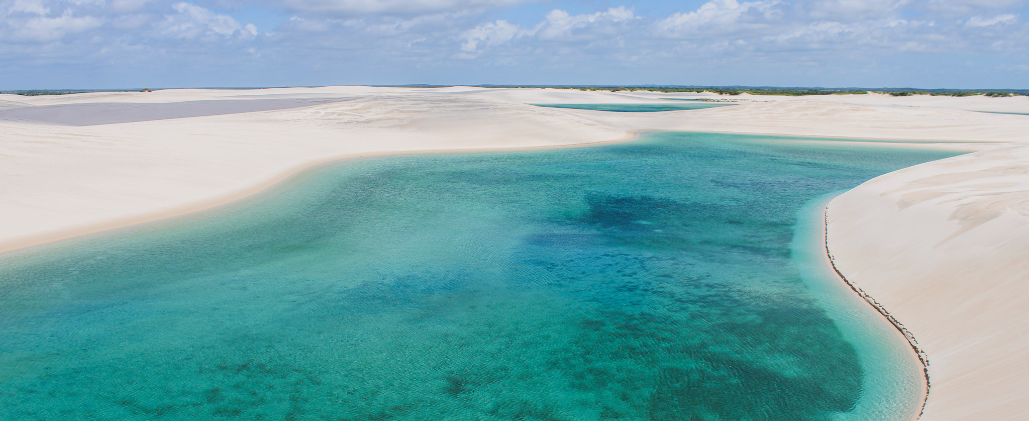 Lagoon in Santo Amaro, Lençóis Maranhenses, Brazil