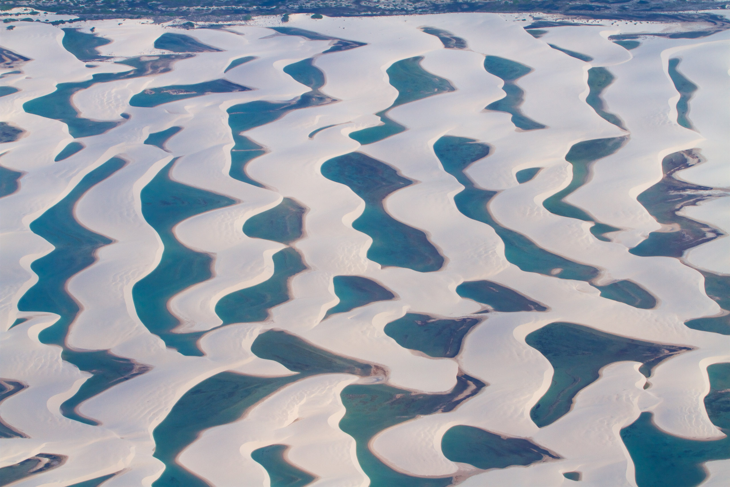 Aerial View of Lençóis Maranhenses, Brazil